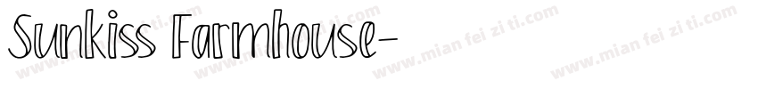 Sunkiss Farmhouse字体转换